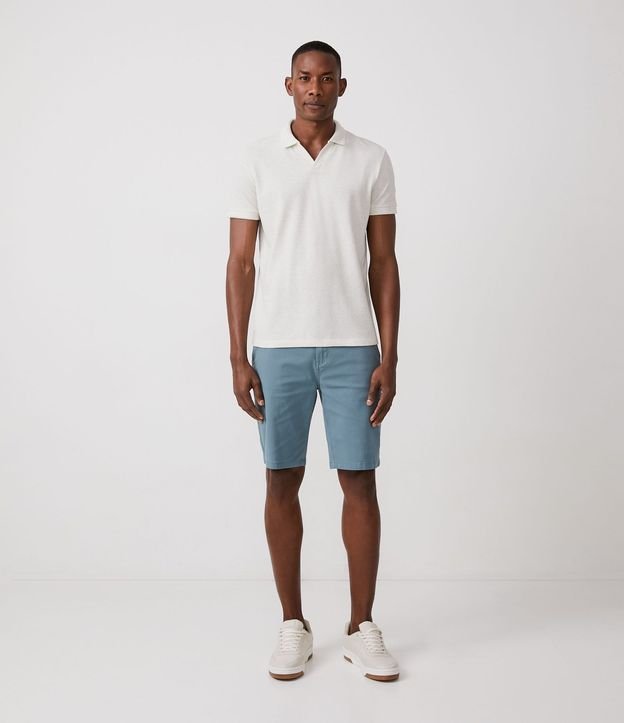 Polo Comfort en Algodón Texturizado con Manga Corta 3