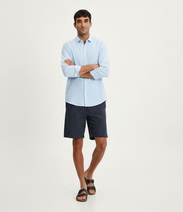 Camisa Comfort Básica en Lino
