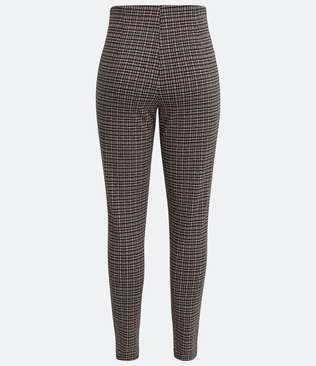 Pantalón Legging con Detalle en la Cintura y Estampado Pied de Poule 6
