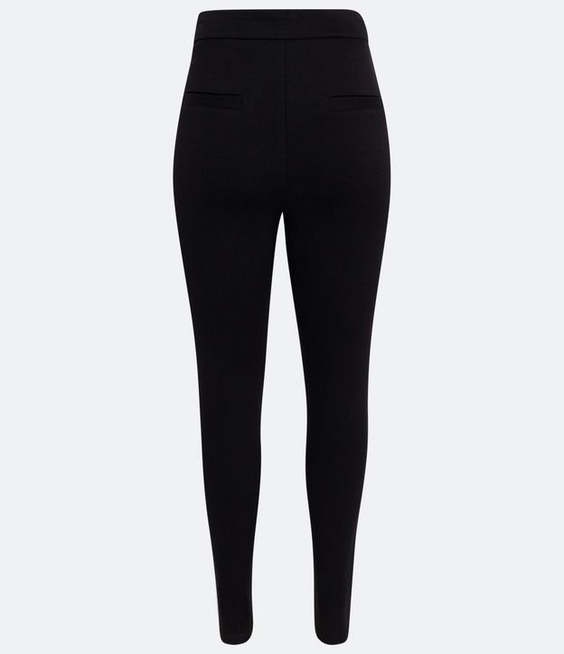 Pantalón Legging en Punto Roma con Botones Metalizados 8