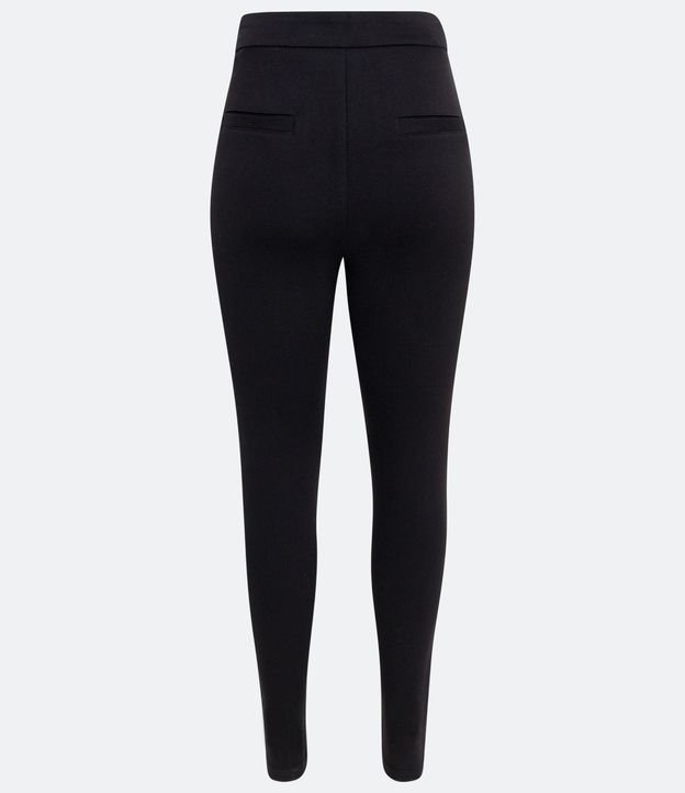 Pantalón Legging en Punto Roma con Botones Metalizados 9