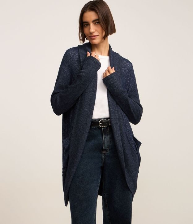 Cardigan Alargado de Punto