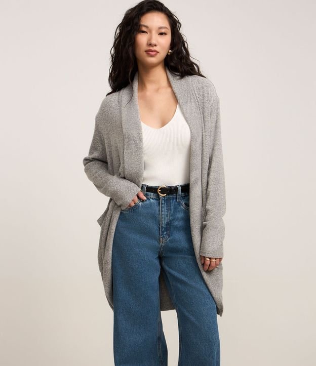 Cardigan Alargado de Punto