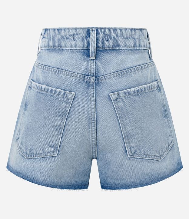 Short Cintura Alta en Jeans con Detalles Brillantes y Estrellas 9