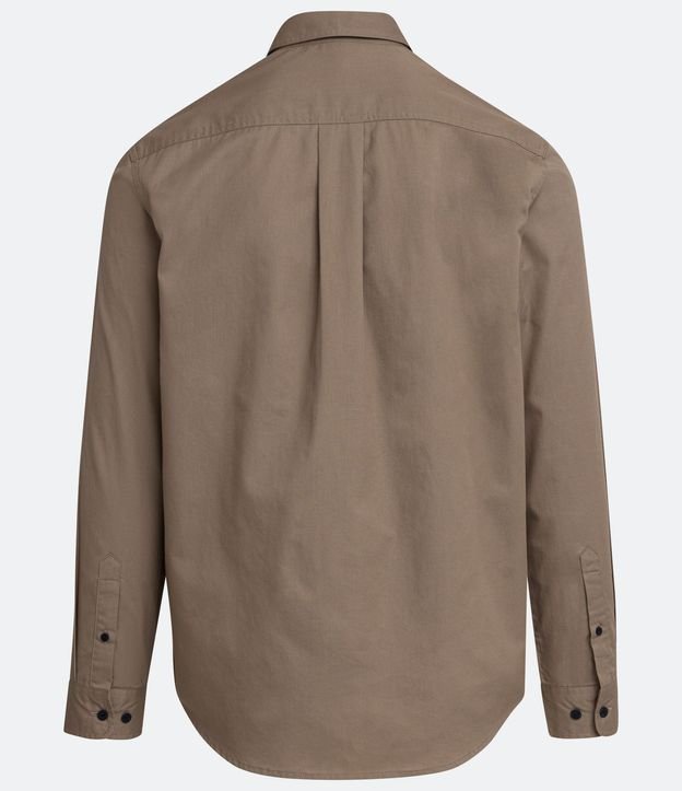 Camisa Manga Larga en Sarga con Bolsillos 3