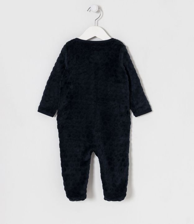 Mono Infantil en Plush con Textura de Lunares - Talle 0 a 24 meses 2