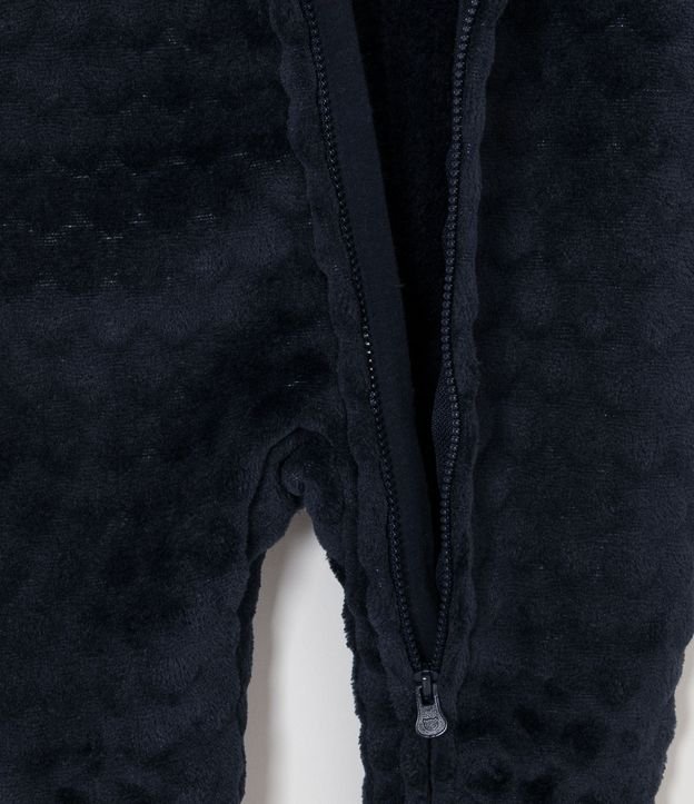 Mono Infantil en Plush con Textura de Lunares - Talle 0 a 24 meses 4