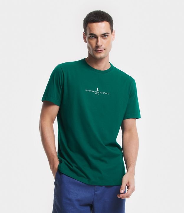 Remera Comfort en Algodón con Estampa de Lettering 3