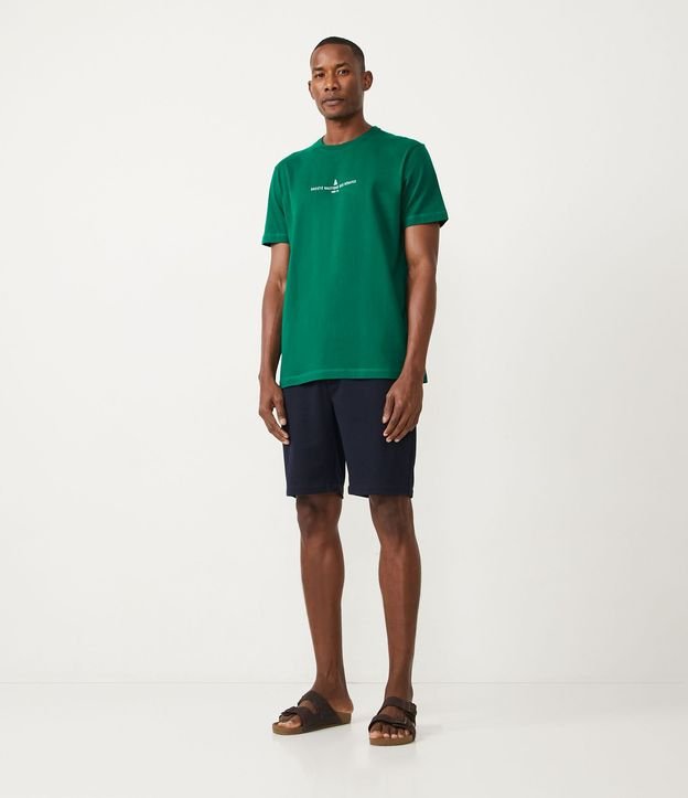Remera Comfort en Algodón con Estampa de Lettering 4