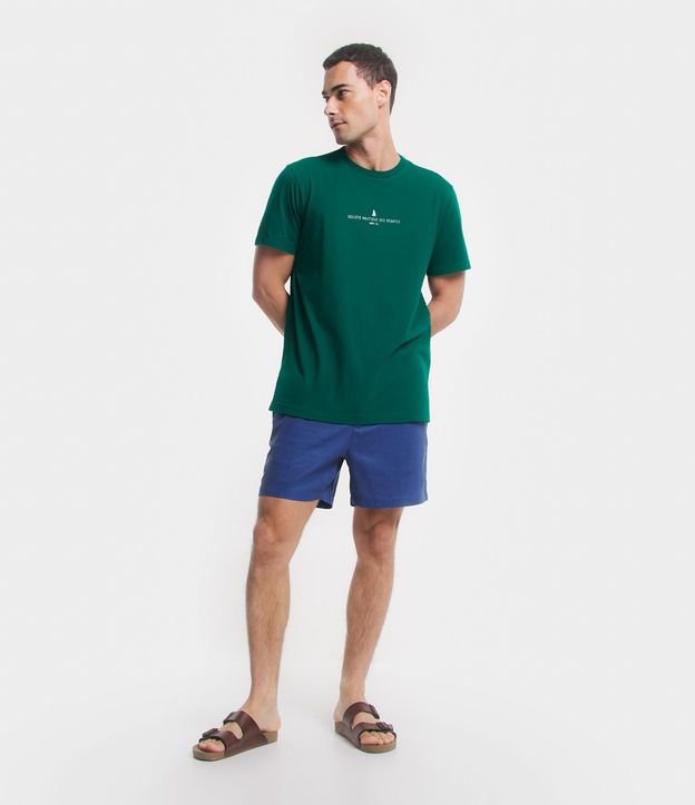 Remera Comfort en Algodón con Estampa de Lettering 5