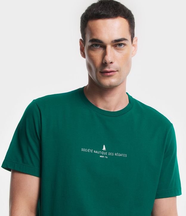 Remera Comfort en Algodón con Estampa de Lettering 7