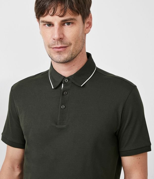 Camisa Polo Regular en Gamuza de Algodón Peruano 4