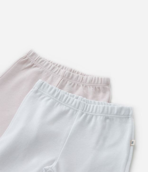 Kit 02 Pantalones Infantil con Puño Largo- Talle RN a 12 meses 7