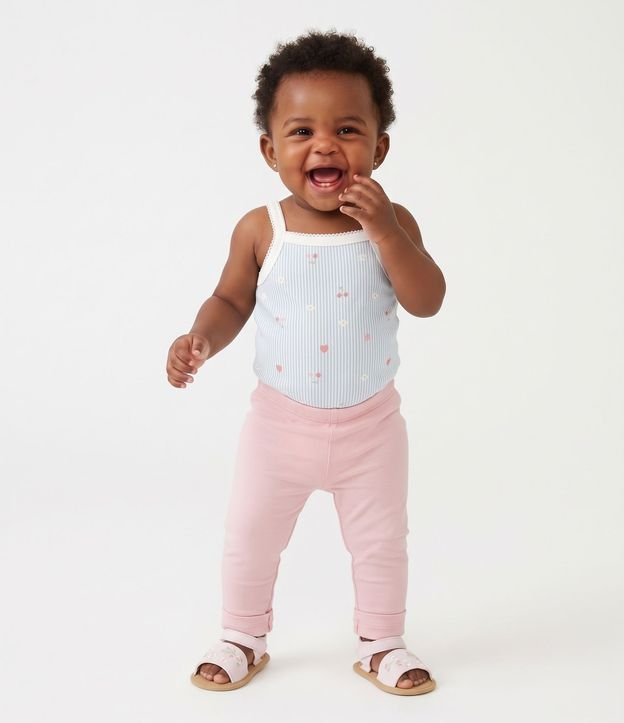 Kit 02 Pantalones Infantil con Puño Largo- Talle RN a 12 meses 9