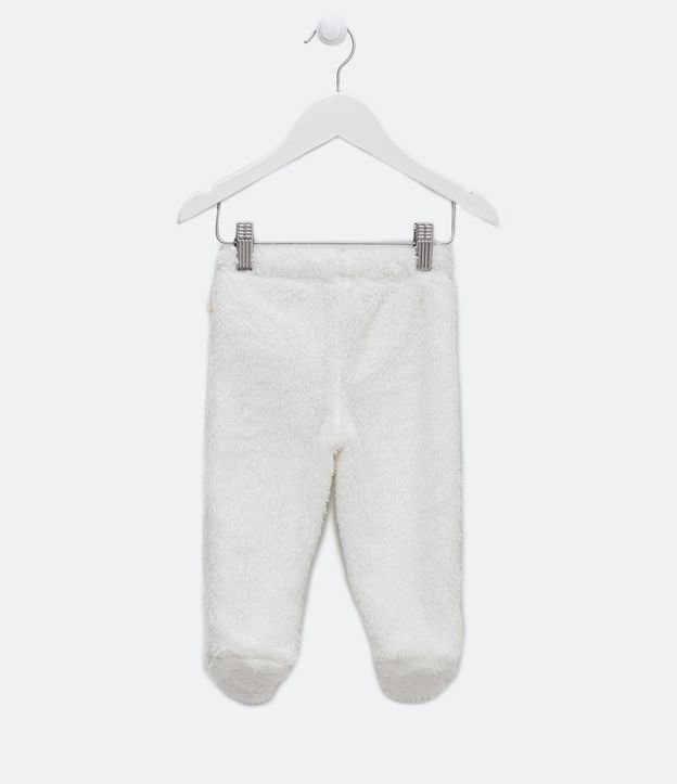 Pantalón Infantil en Fleece con Pie Cerrado y Patita Bordada - Talle 0 a 18 Meses 2