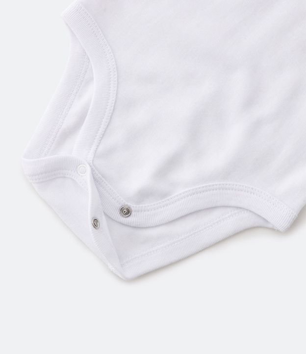 Body Infantil con Cuello Muñeca y Bordado de Flores - Talle RN a 18 Meses 5