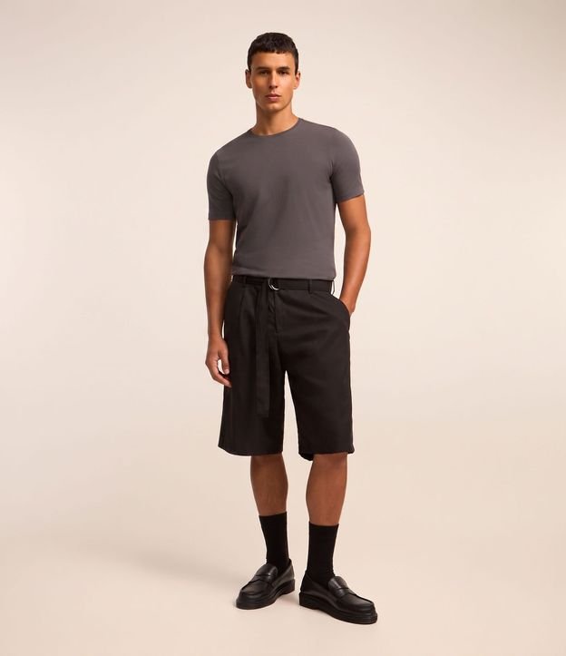 Remera Slim Básica en Algodón Peruano con Cuello Redondo 2