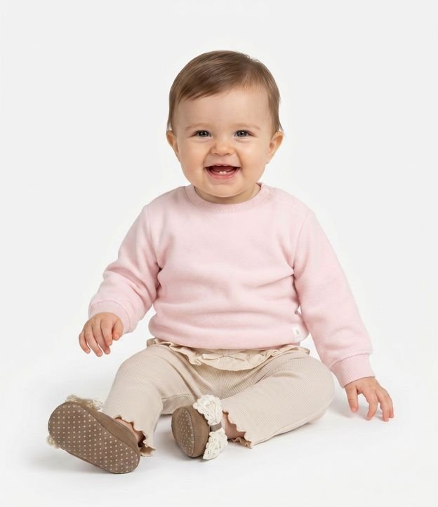 Buzo Cerrado Infantil con Botones en el Hombro - Talle 0 a 18 meses 1
