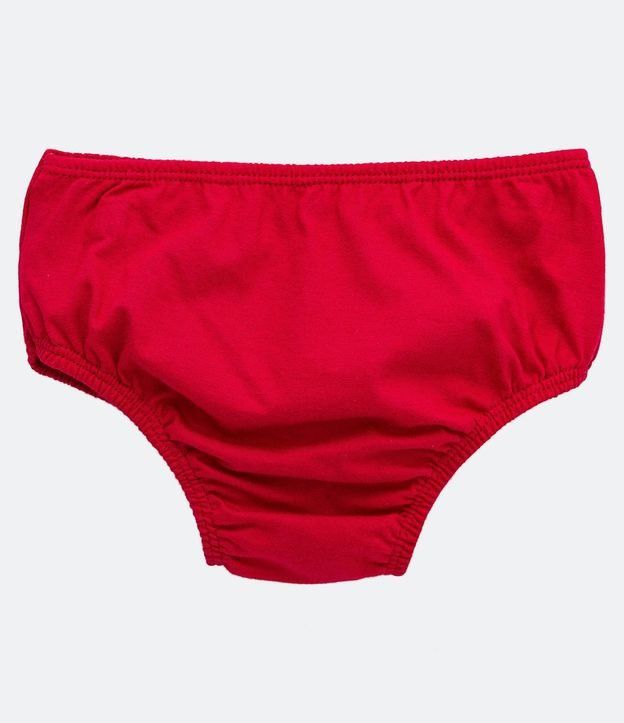 Vestido Marias Infantil con Lazo Pequeño Aplicado y Bombacha - Talle 0 a 18 meses 4