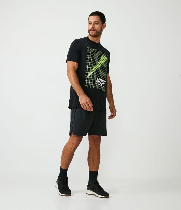 Bermuda Deportiva Texturizada con Cintura Elástica y Bolsillos con Cremallera