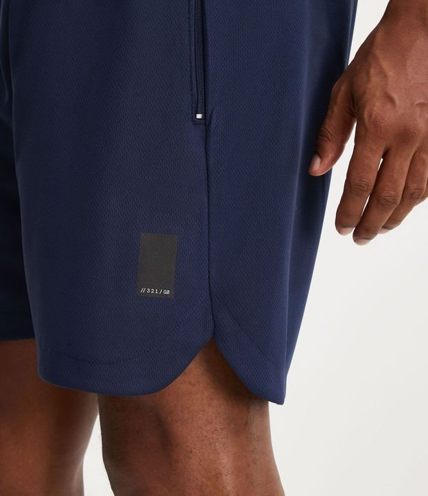 Bermuda Deportiva Texturizada con Cintura Elástica y Bolsillos con Cremallera 6