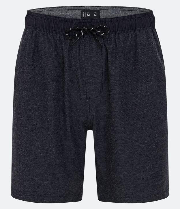 Bermuda Casual en Poliamida Texturizada y con Cintura Elástica
