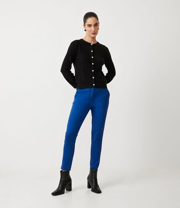 Pantalón Sastrería con Bolsillos Detanteros Sin Estampa 1
