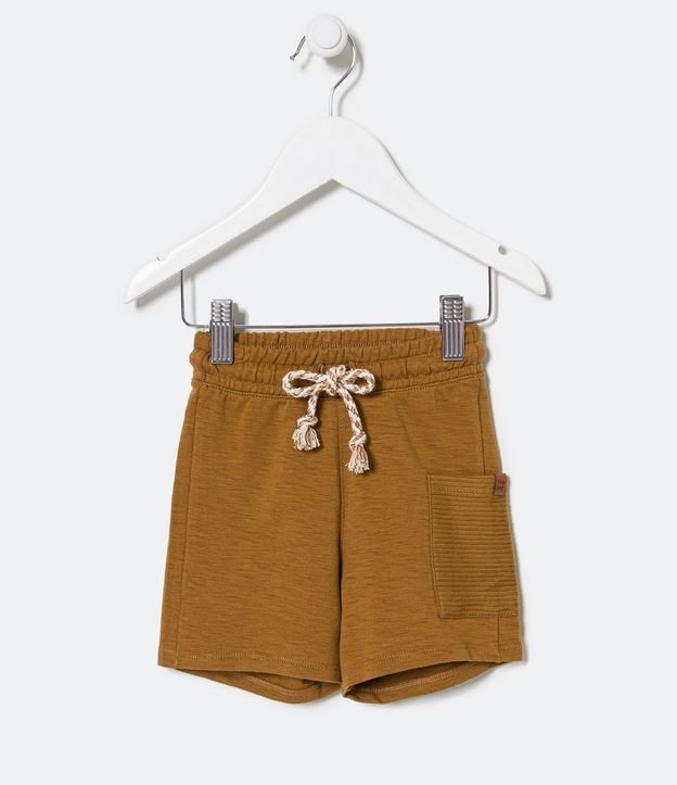 Bermuda Infantil con Bolsillo Texturizado - Talle 1 a 5 años