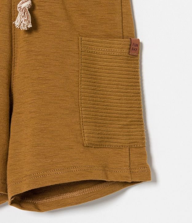 Bermuda Infantil con Bolsillo Texturizado - Talle 1 a 5 años 5
