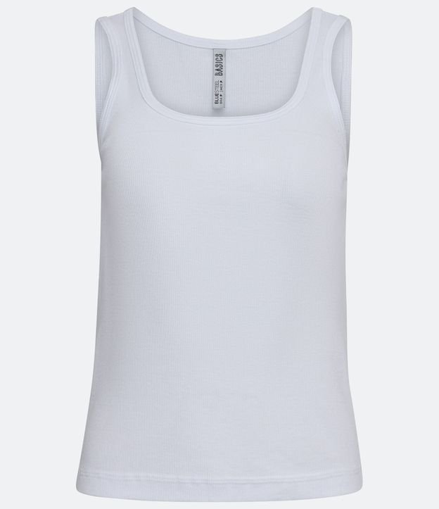 Blusa Musculosa en Algodón con Escote U 5