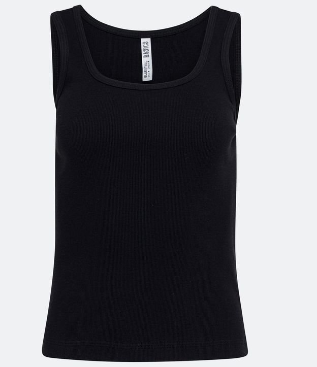 Blusa Musculosa en Algodón con Escote U 5