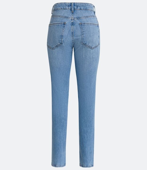 Pantalón Slim en Jeans con Encaje en la Bajo 5