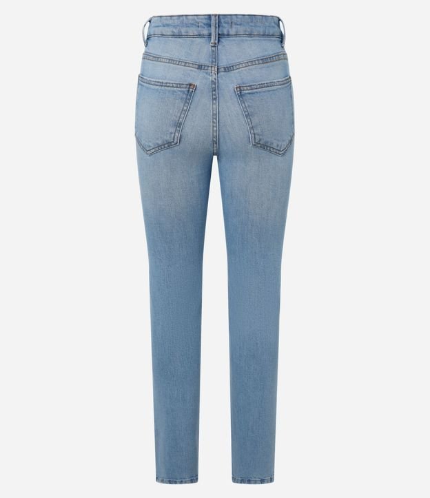 Pantalón Slim en Jeans con Encaje en la Bajo 6