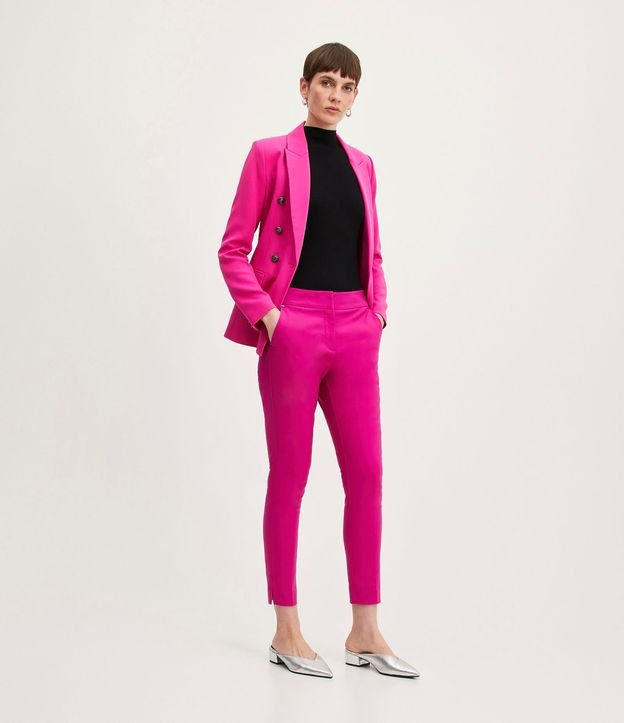 Pantalón Sastrería con Bolsillos Detanteros Sin Estampa 2