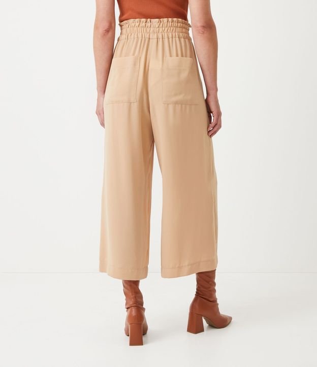 Pantalón Pantacourt con Cintura Elástica y Bolsillos Cuadrados 3