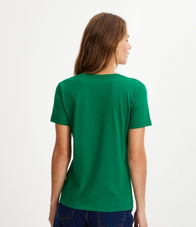 Blusa Básica en Algodón con Escote V 3