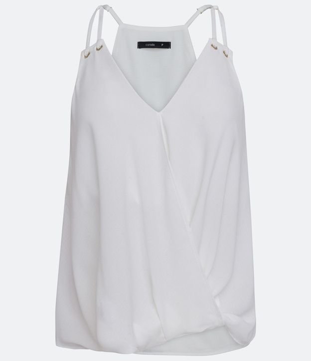 Blusa Cruzada con Tirante Fino y Detalle en los Hombros 5