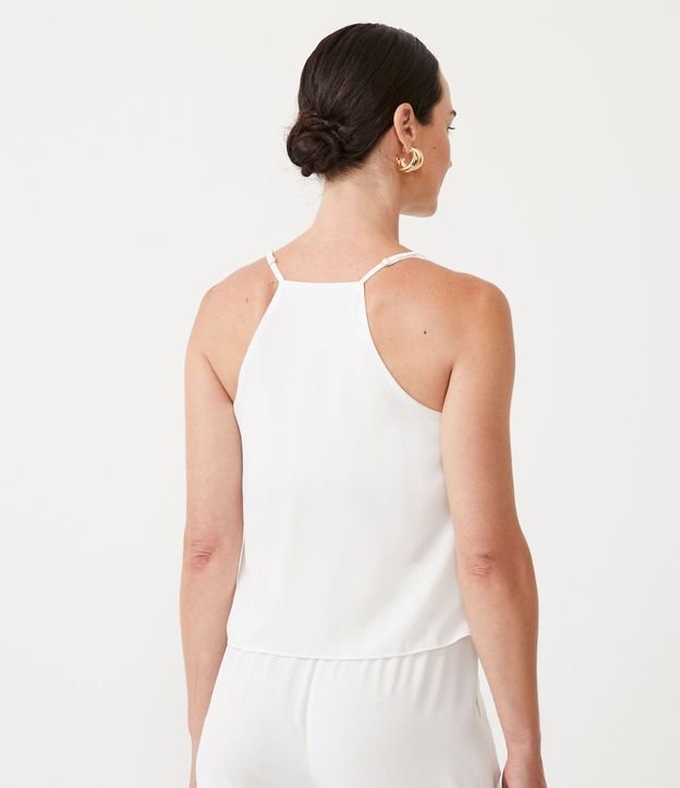 Blusa Cruzada con Tirante Fino y Detalle en los Hombros 3
