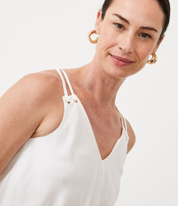 Blusa Cruzada con Tirante Fino y Detalle en los Hombros 4