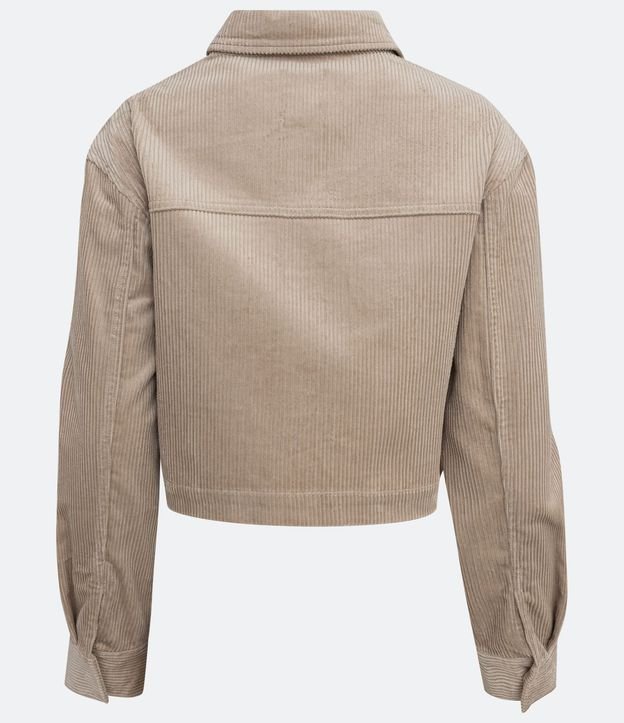 Campera en Terciopelo Acanalado con Bolsillos en el Pecho 7