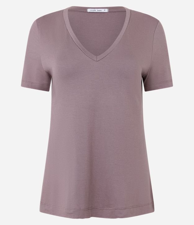 Blusa Básica en Viscosa con Escote V 7