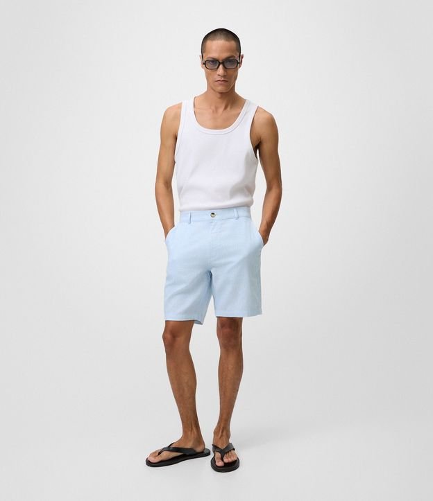 Bermuda Slim Texturizada en Lino con Algodón 2