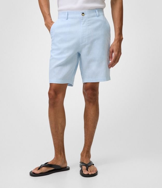 Bermuda Slim Texturizada en Lino con Algodón 3