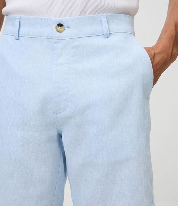 Bermuda Slim Texturizada en Lino con Algodón 5