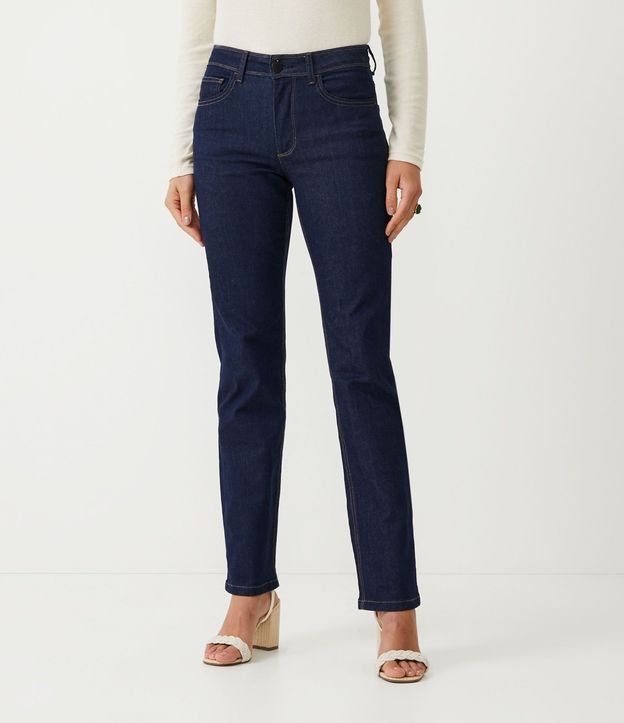 Pantalón Recto Jeans con Elastano 2