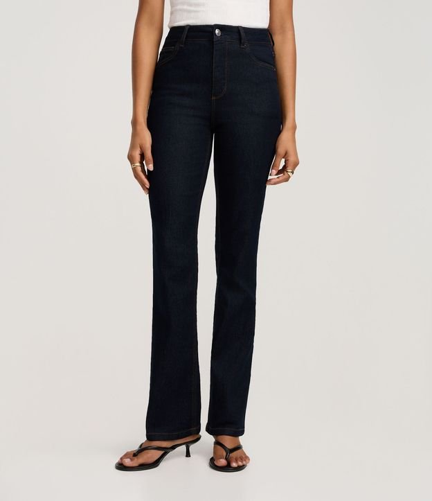 Pantalón Recto Jeans con Elastano 4