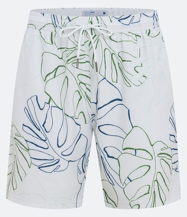 Bermuda de Baño con Cintura Elástica y Estampado Floral Costela de Adão 5