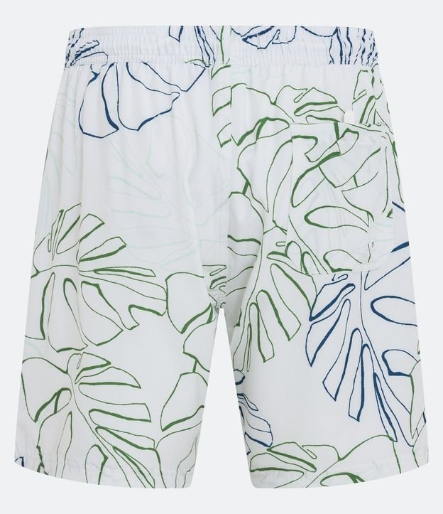 Bermuda de Baño con Cintura Elástica y Estampado Floral Costela de Adão 6