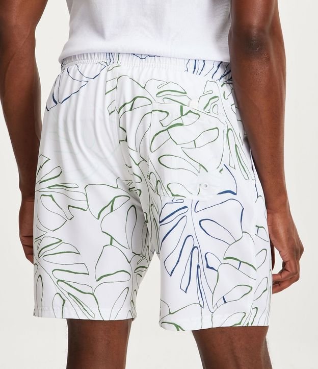 Bermuda de Baño con Cintura Elástica y Estampado Floral Costela de Adão 3