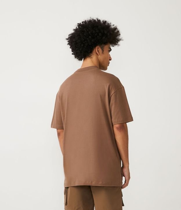 Remera Relaxed en Algodón con Manga Corta 4
